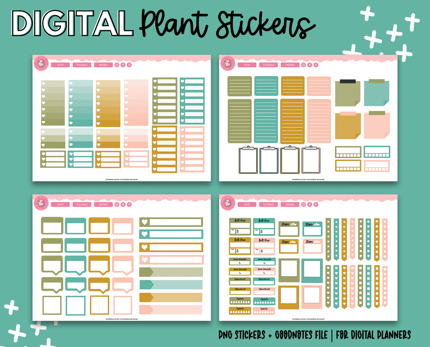 Plants Digital Stickers