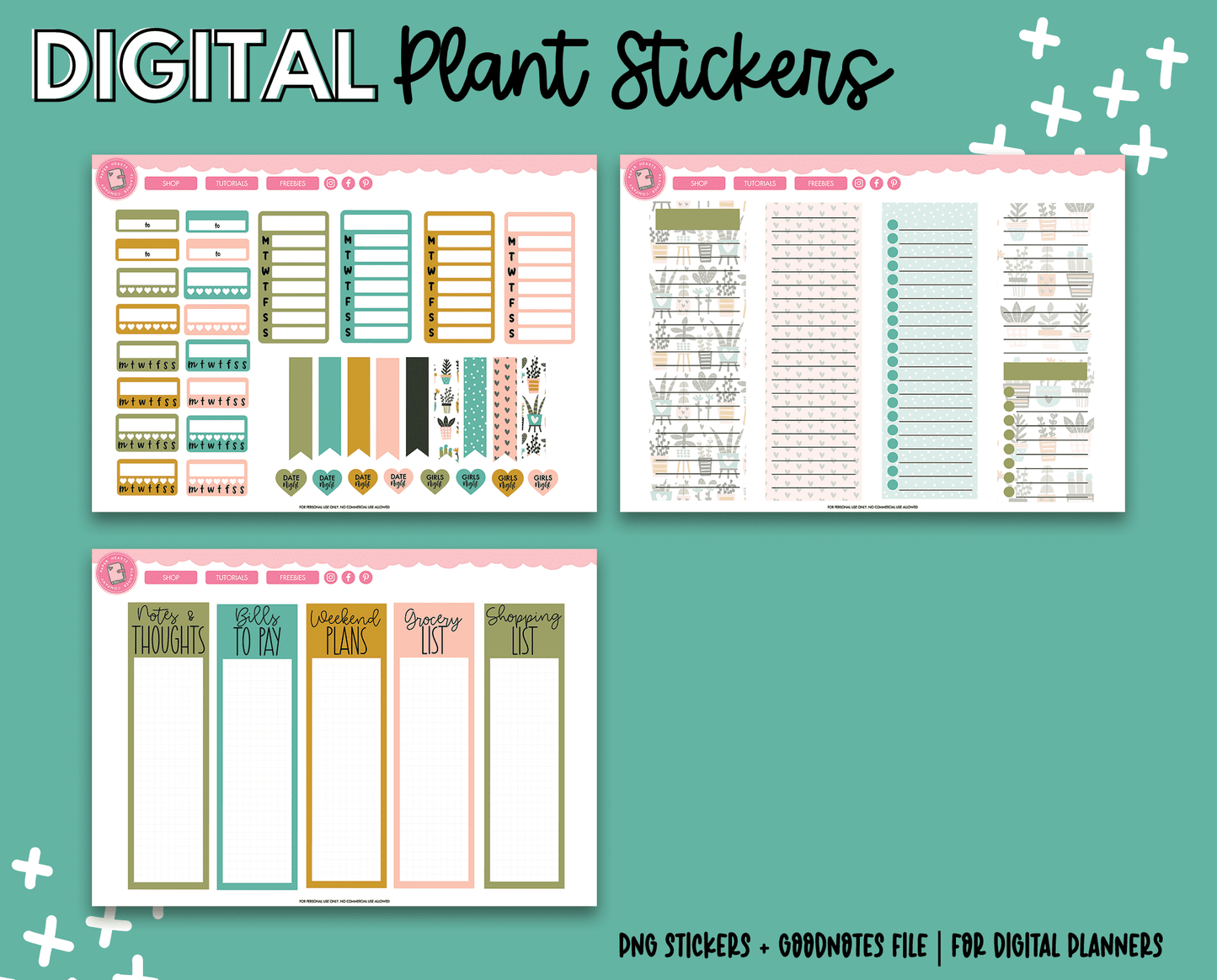 Plants Digital Stickers