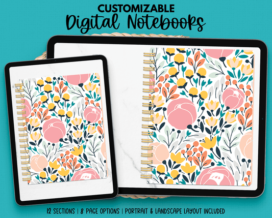 Pretty Peonies Notebook