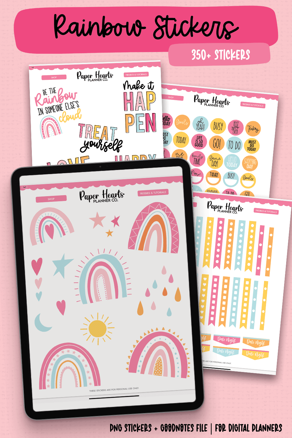 Rainbow Digital Stickers