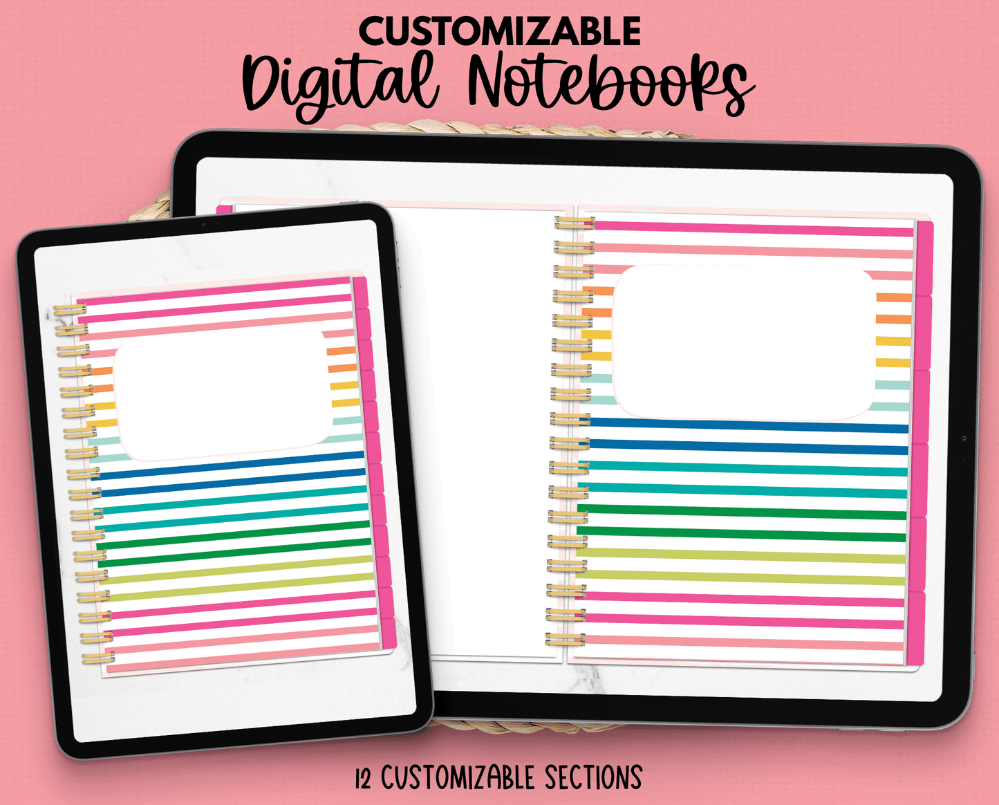 Rainbow Stripes Notebook