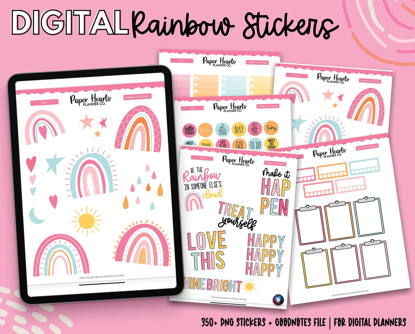 Rainbow Digital Stickers
