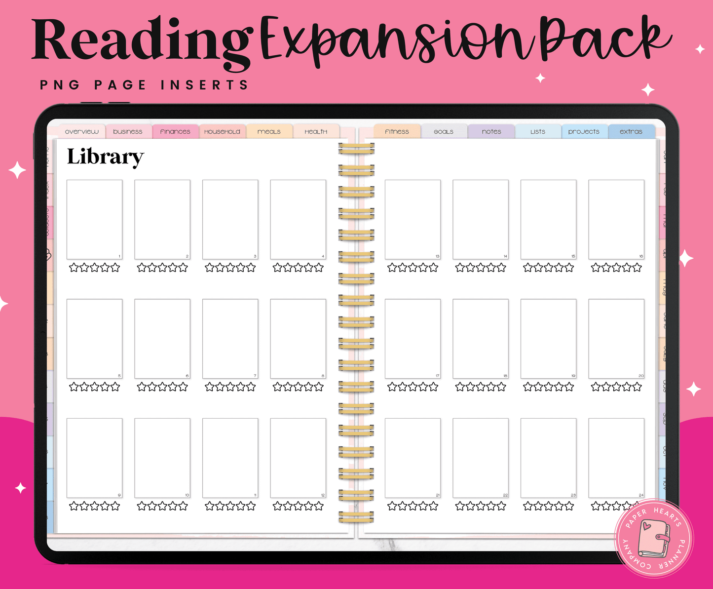 Reading Journal Expansion Pack
