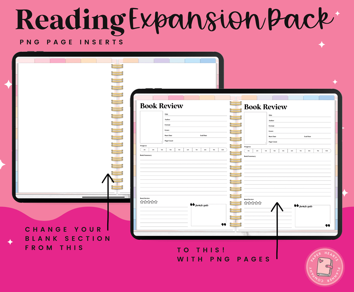 Reading Journal Expansion Pack