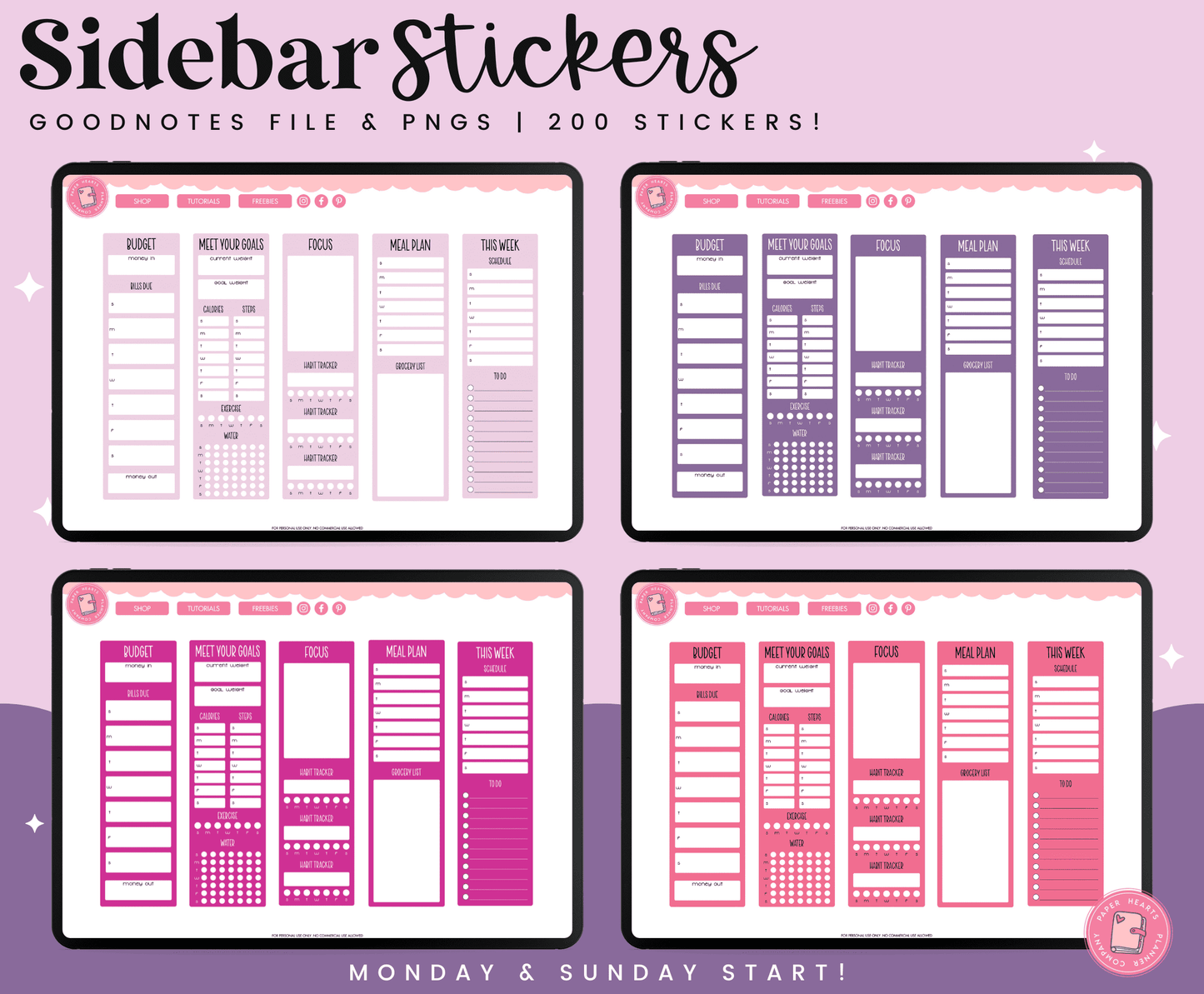 Sidebar Stickers