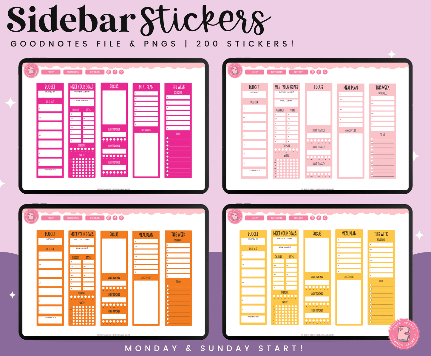 Sidebar Stickers