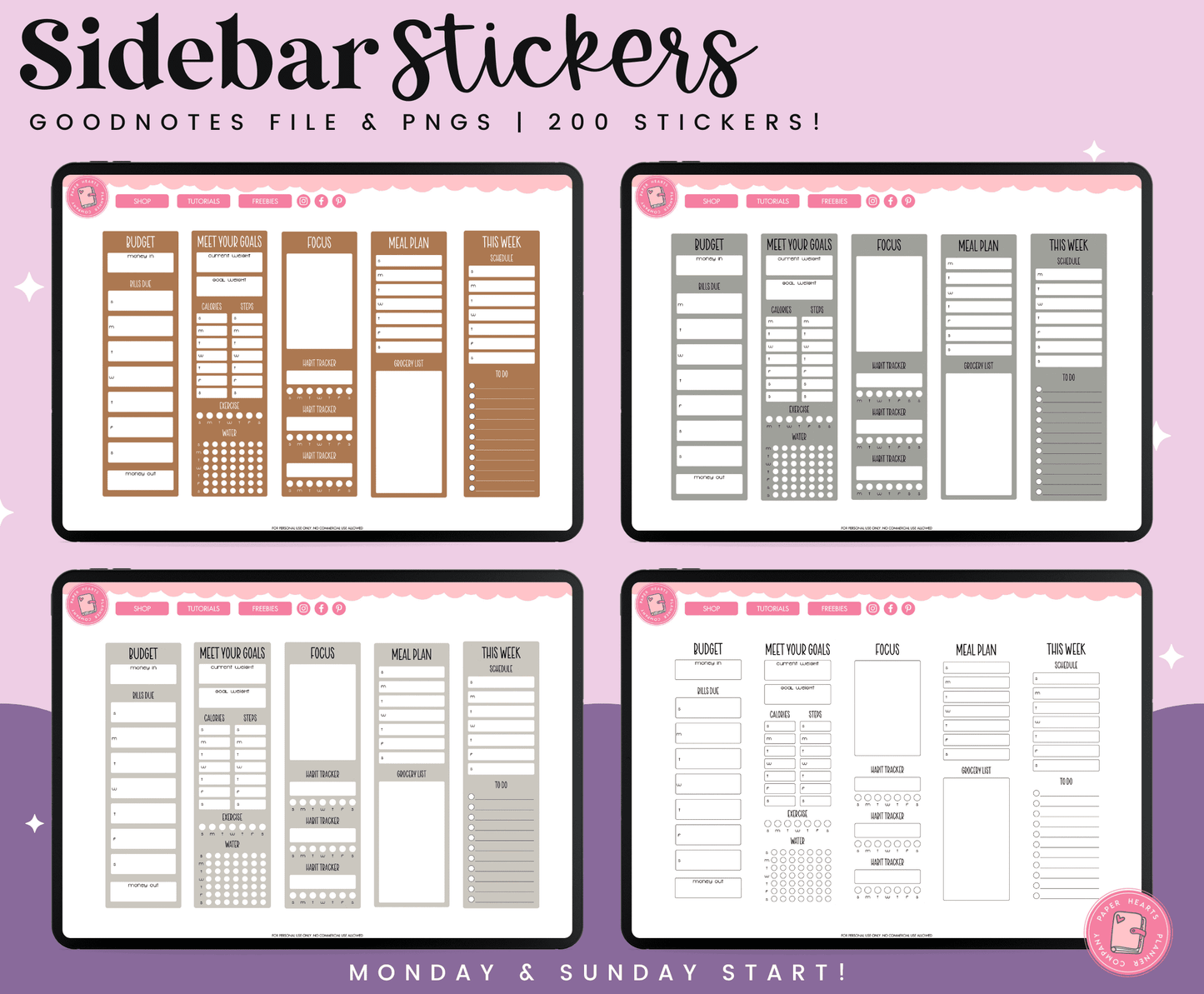 Sidebar Stickers