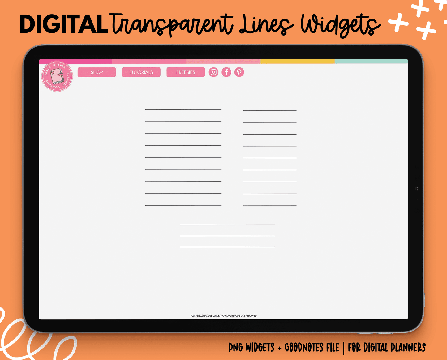 Transparent Lines Widgets