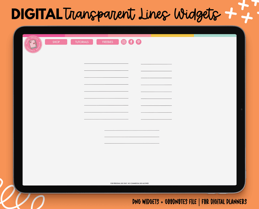 Transparent Lines Widgets