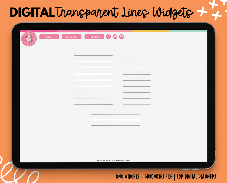 Transparent Lines Widgets