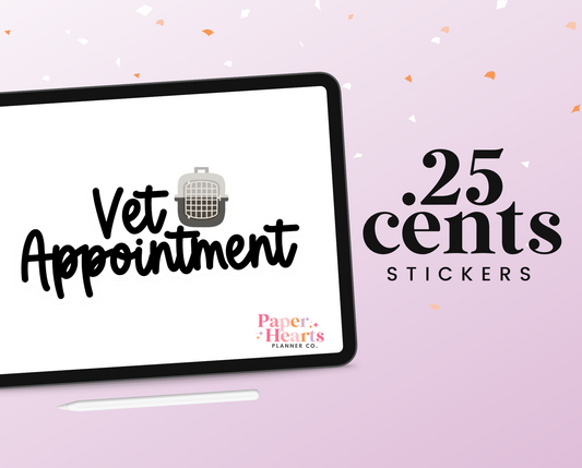 Vet Appointment Digital Sticker