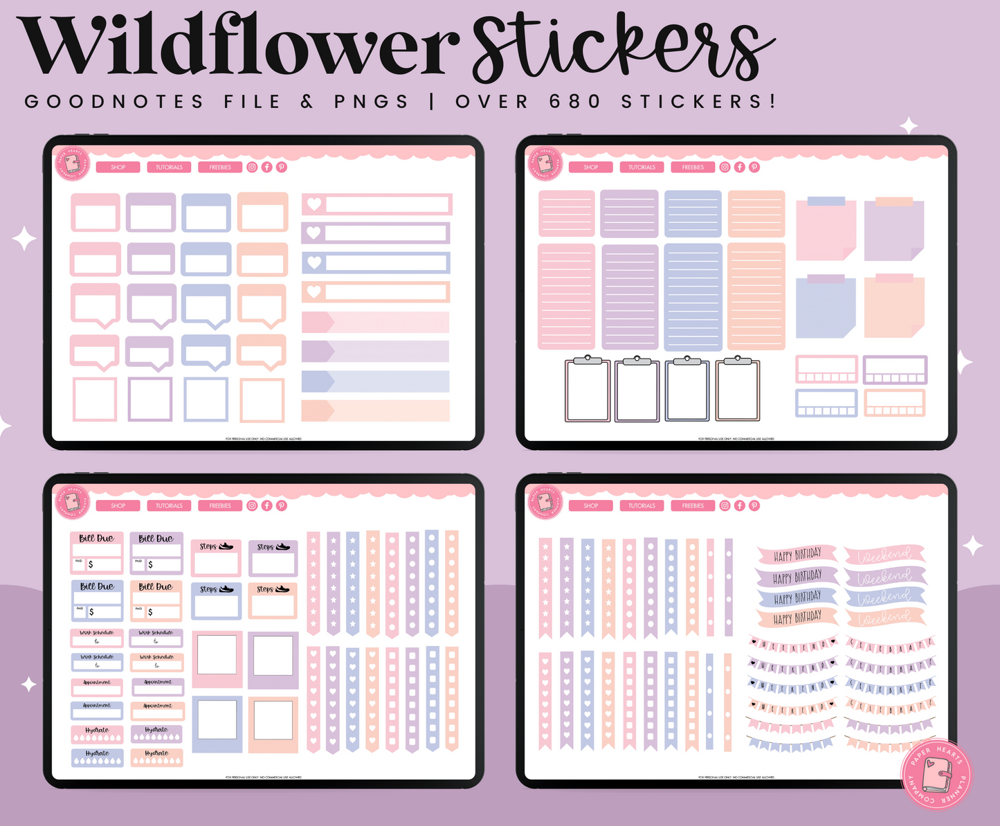 Wildflower Stickers