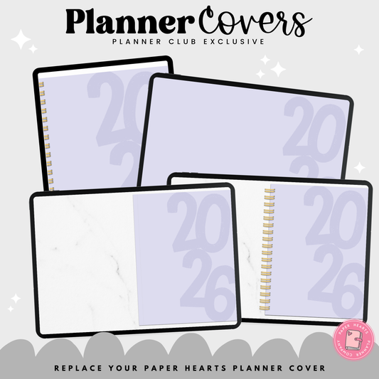 Purple Falling 2026 Cover - Planner Club Exclusive