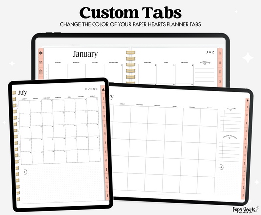 September Fall Pink Tabs