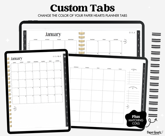 Be Mine February Black Tabs