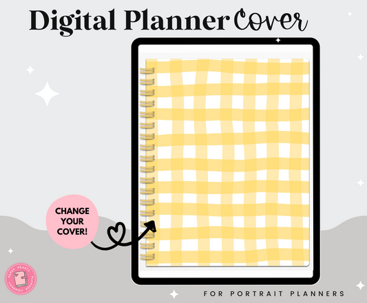 Yellow Gingham Portrait Cover