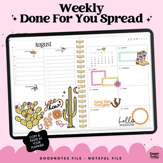 Desert Cowgirl Week 3 Done For You Spread