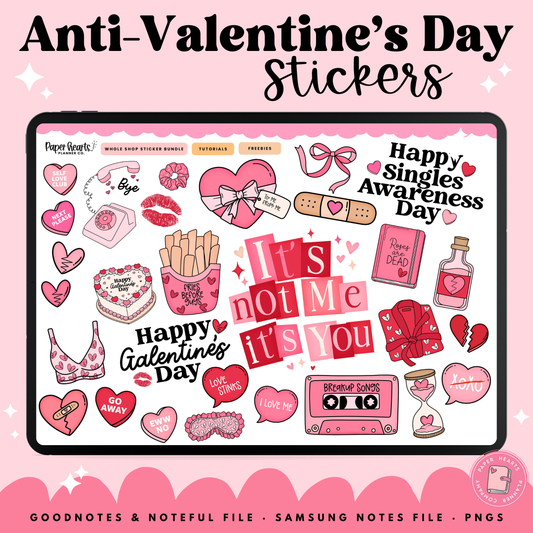 Anti-Valentine's Day Stickers