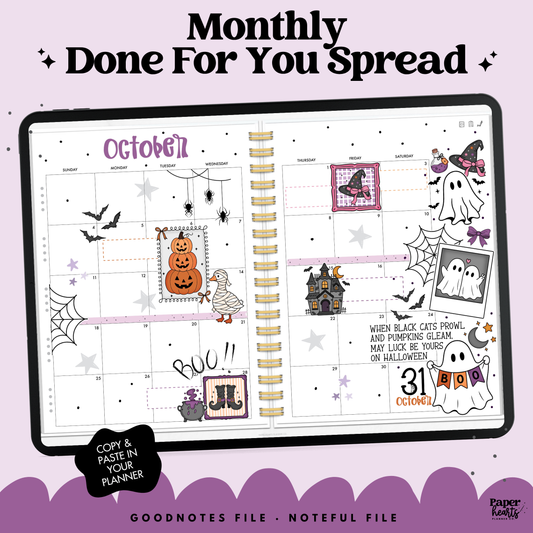 October Monthly DFY Spooky October