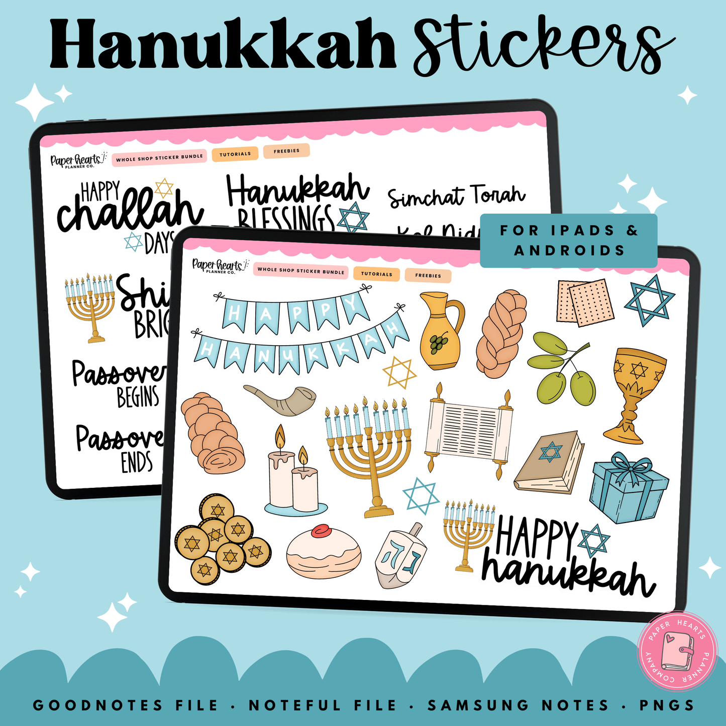 Hanukkah Stickers