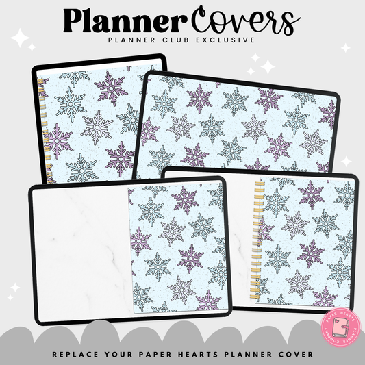 Snowflakes Planner Cover - Planner Club Exclusive
