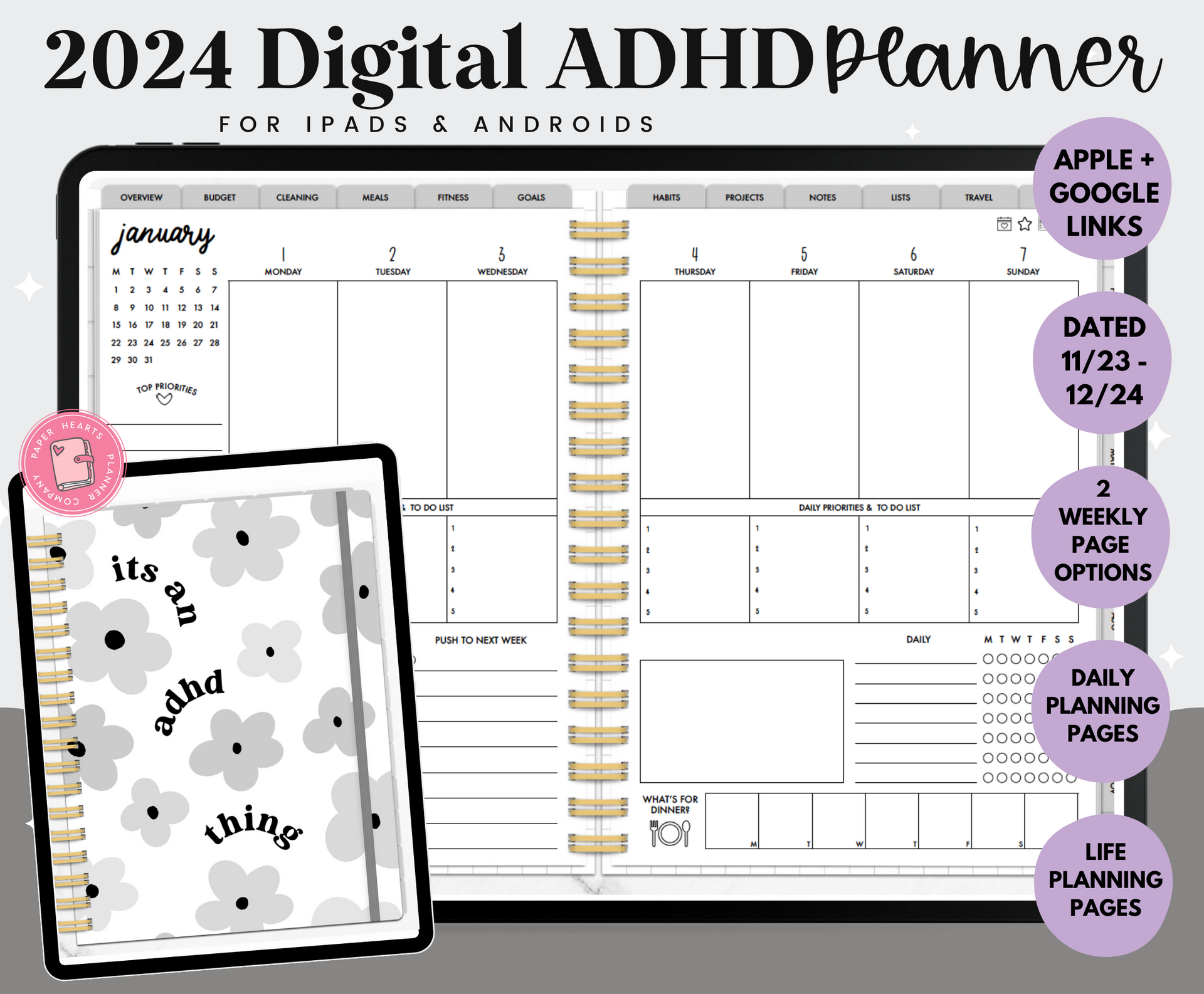 5 Best Planners for ADHD of 2024 - Reviewed