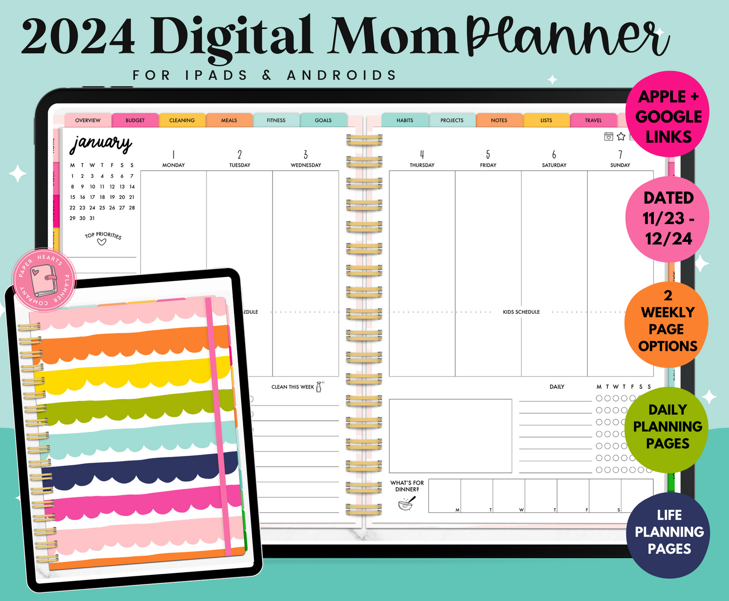 2024 Mom Digital Planner