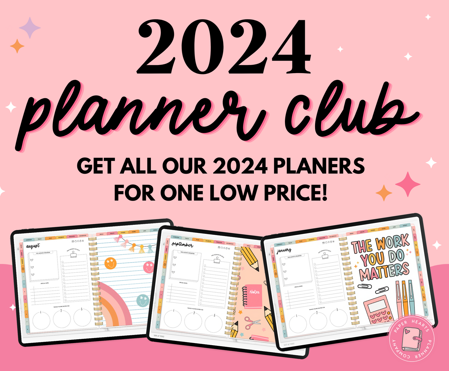 Paper Hearts Planner Club Upgrade