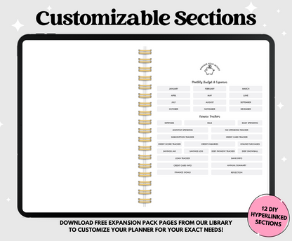 2025 Gray ADHD Planner