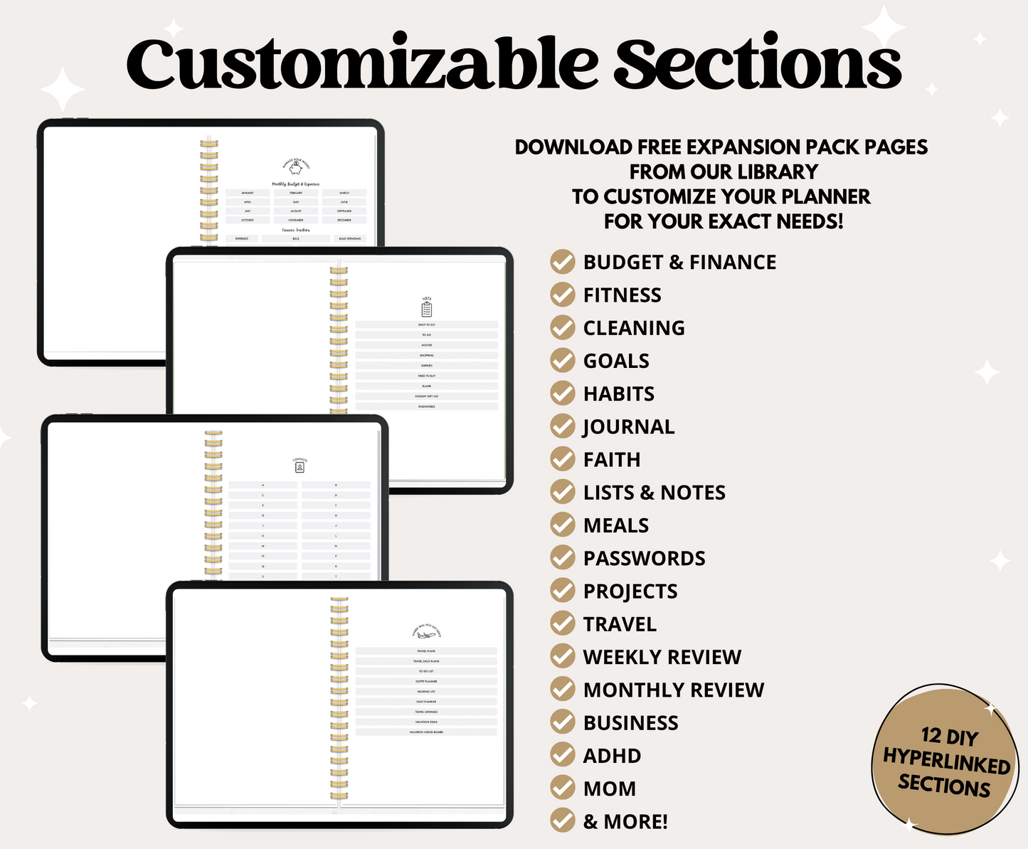 2025 Neutral ADHD Planner