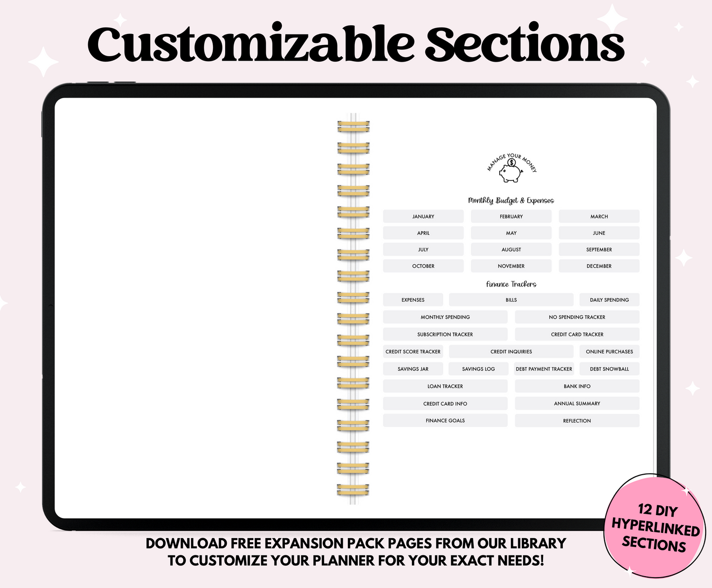 2025 Pastel ADHD Planner