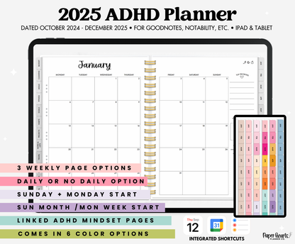 2025 ADHD Planner