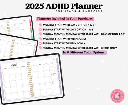 2025 ADHD Planner