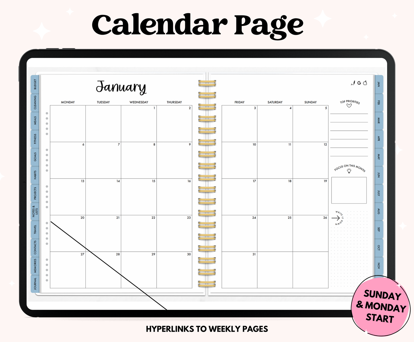 2025 Seasonal ULTIMATE Life Planner With Weeks & Days