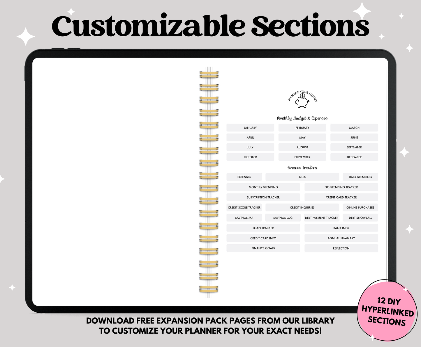 2025 Gray Life Planner With Weeks Only