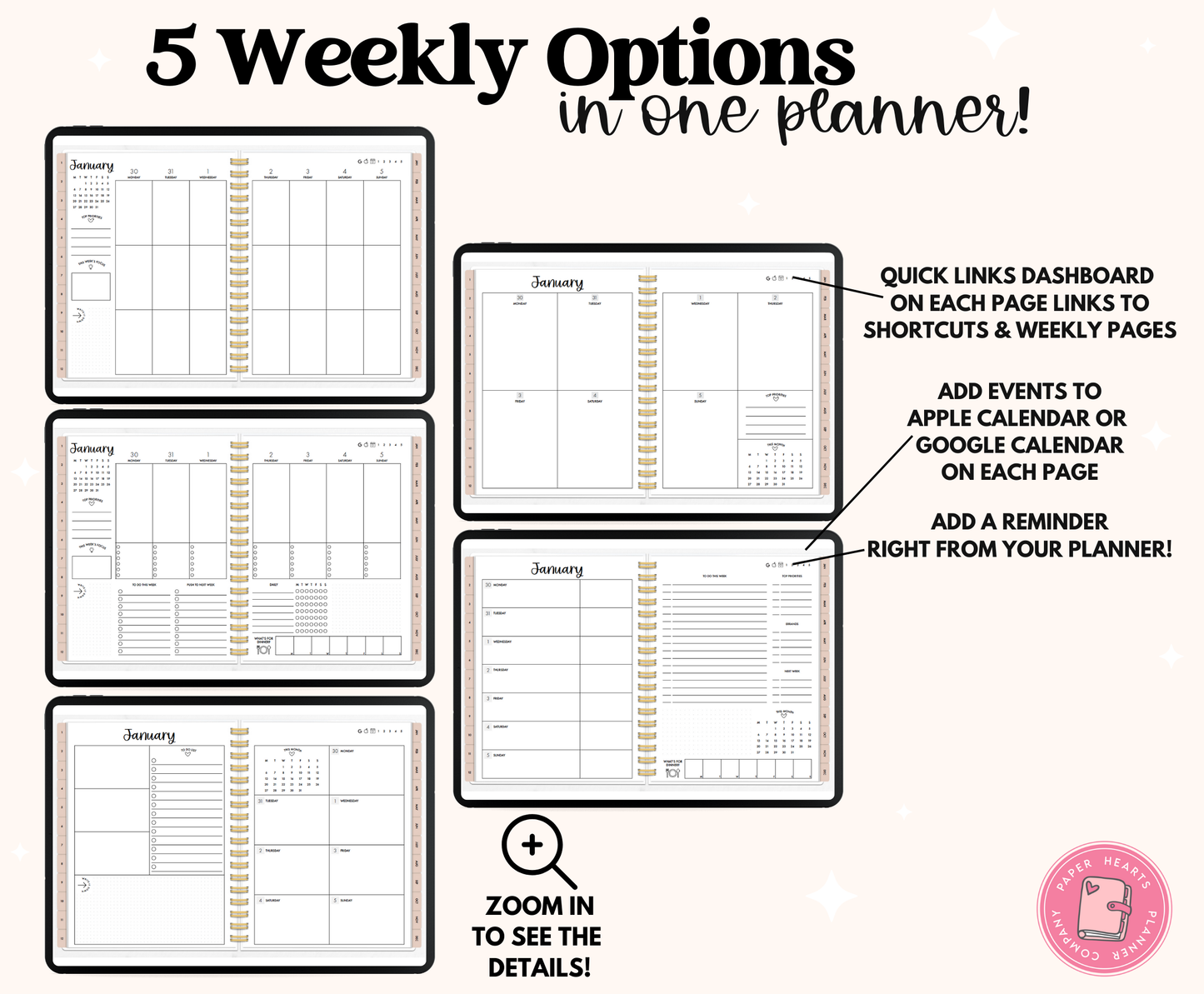 2025 Neutral Life Planner With Weeks Only