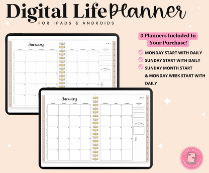 2025 Neutral Life Planner With Weeks & Days