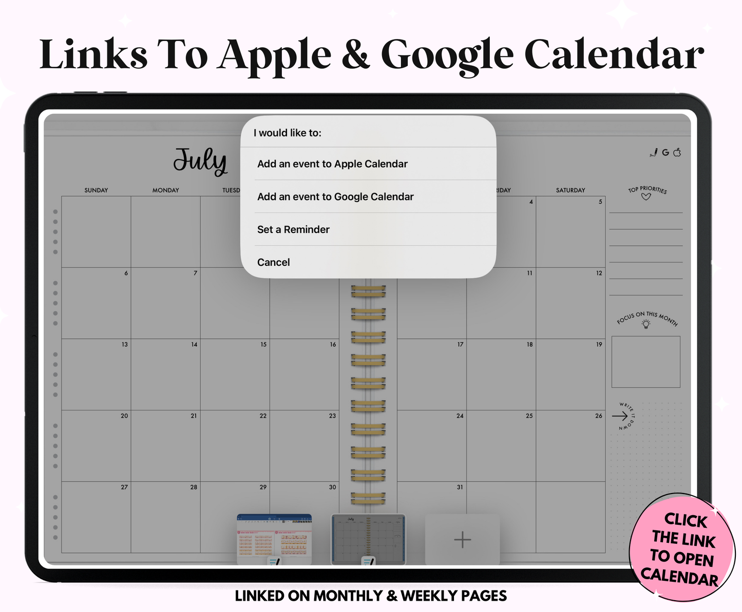 2025 Pastel Life Planner With Weeks Only