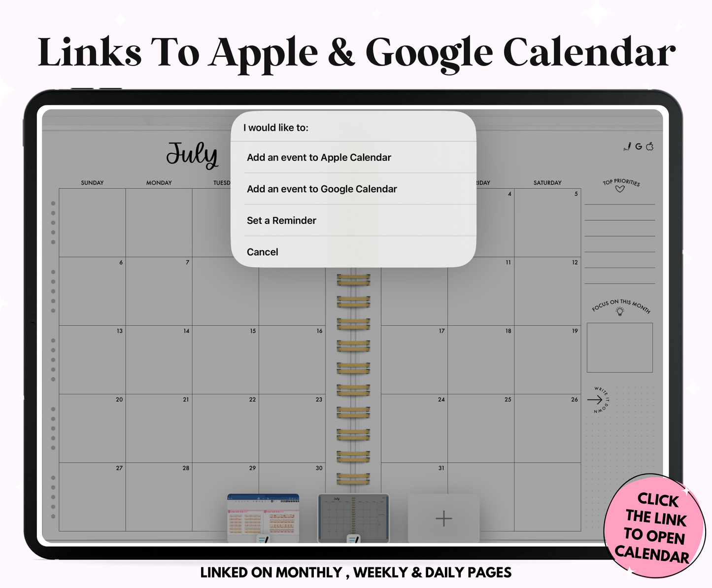 2025 Pastel Life Planner With Weeks & Days