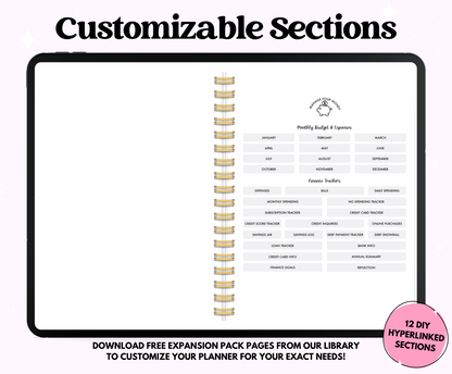 2025 Pastel Life Planner With Weeks & Days