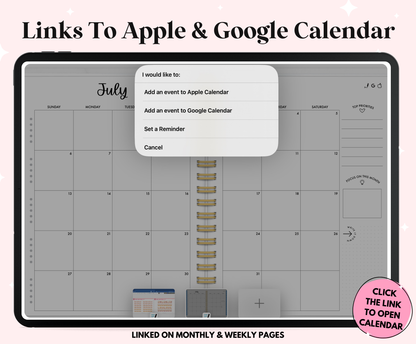 2025 Pink Life Planner With Weeks Only