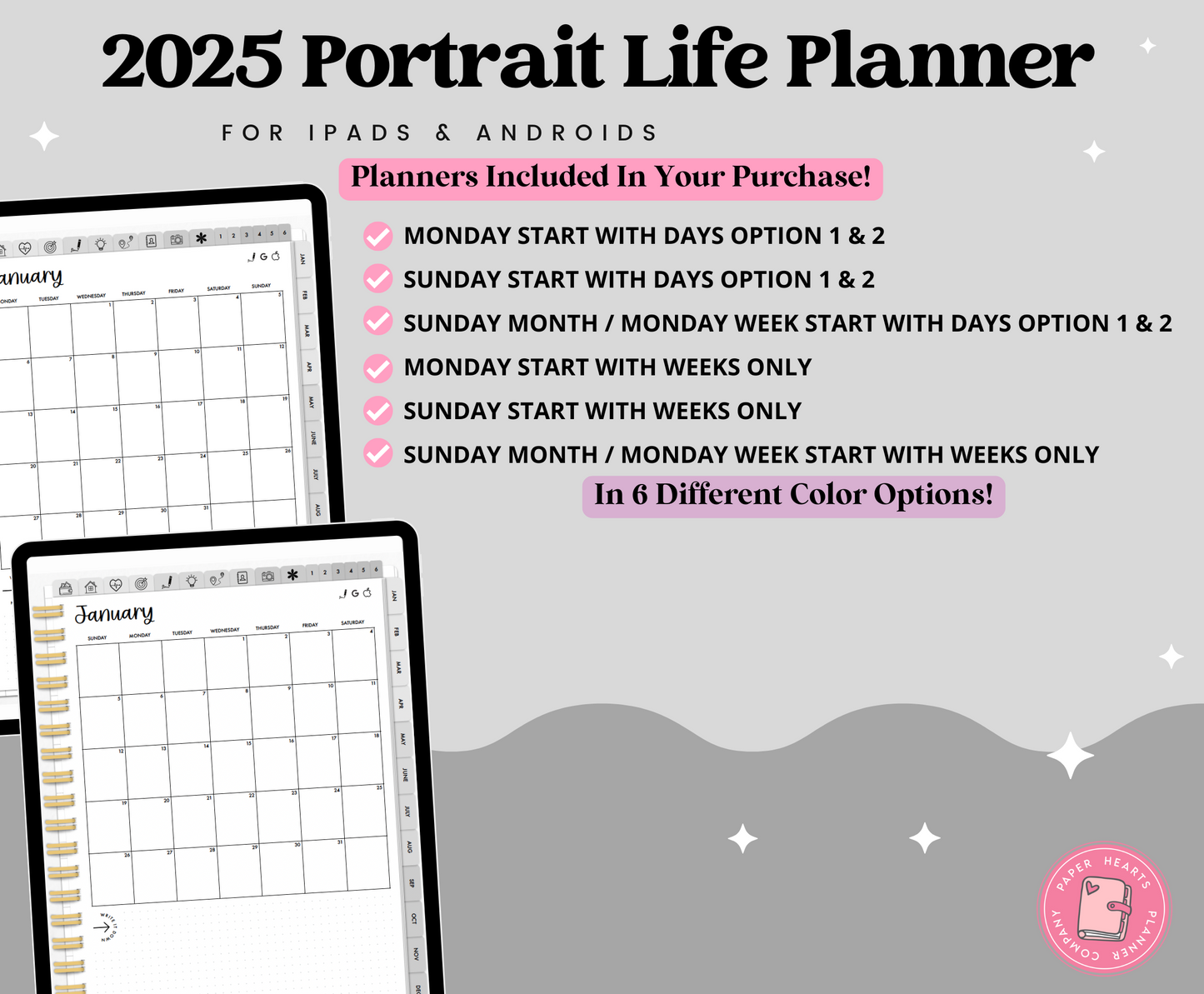 2025 Portrait Planner