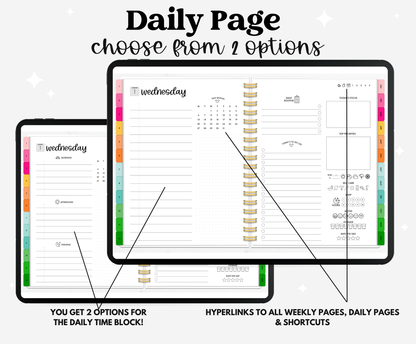 2025 Rainbow Life Planner With Weeks & Days