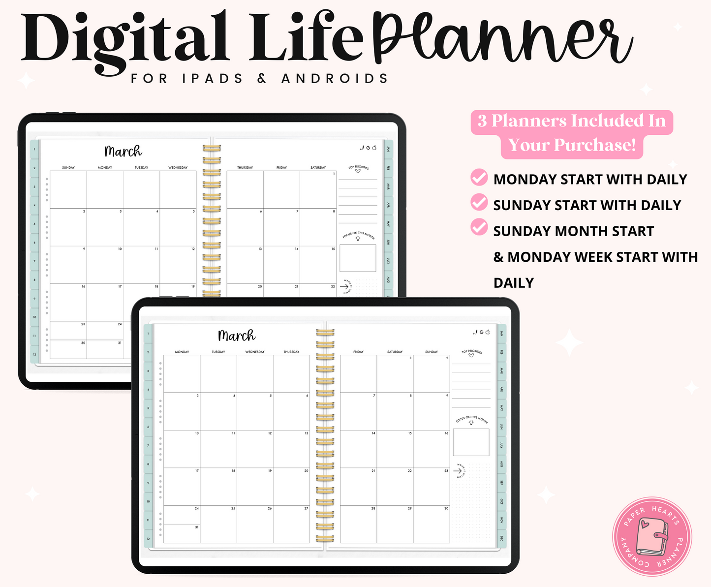 2025 Seasonal Life Planner With Weeks & Days