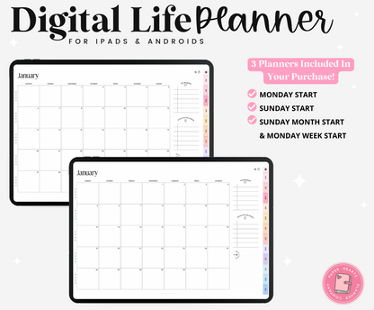 2025 Ultimate Life Planner With No Coils