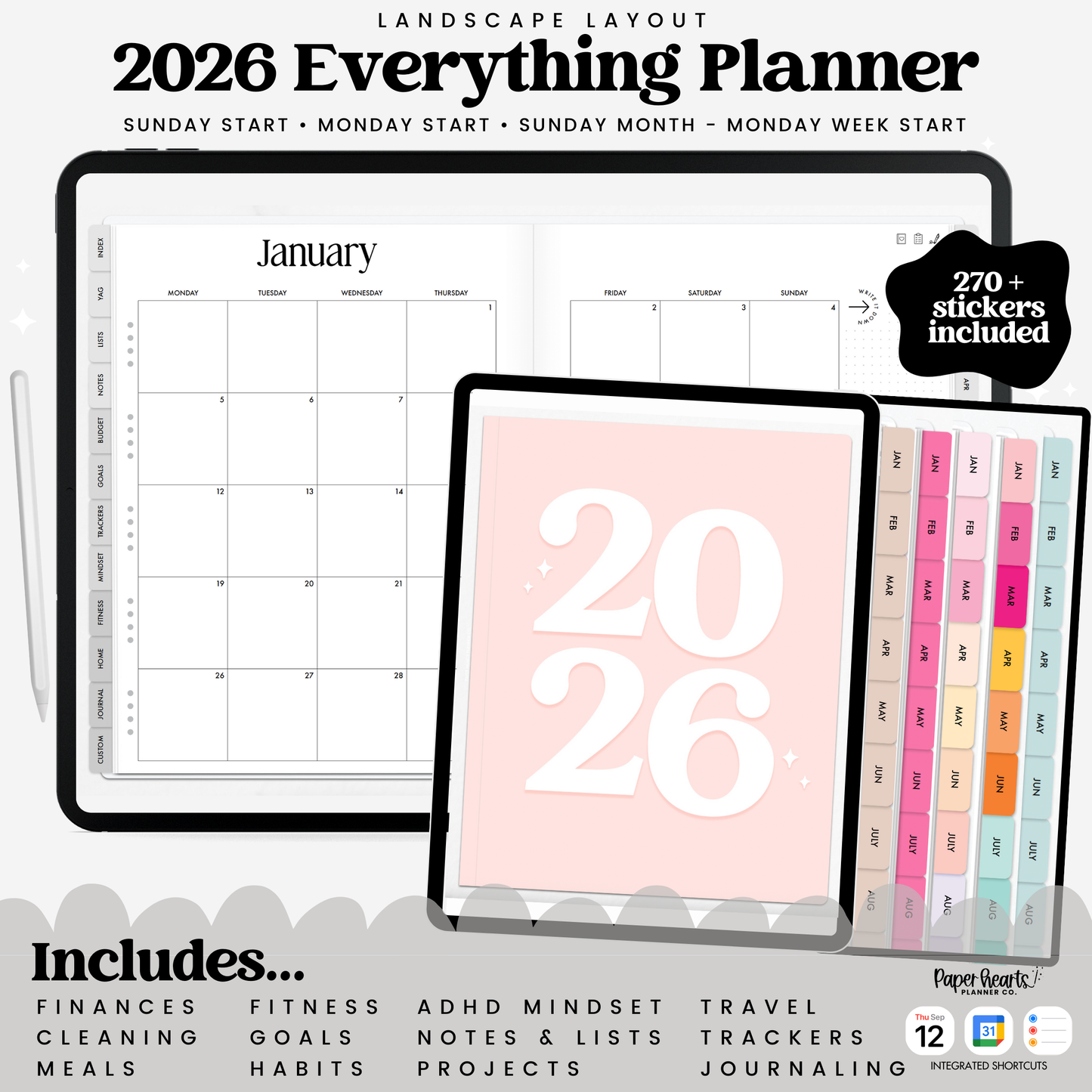2026 Everything Planner Book Fold