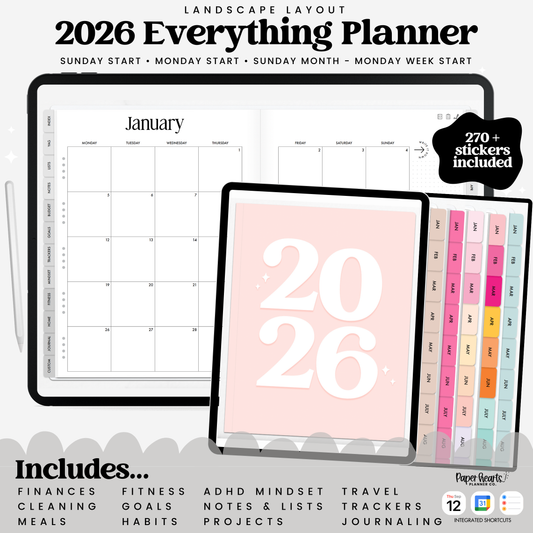 2026 Everything Planner Book Fold