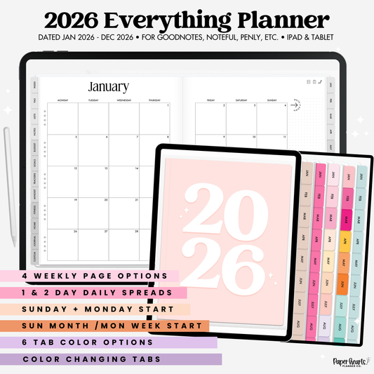 2026 Everything Planner Book Fold