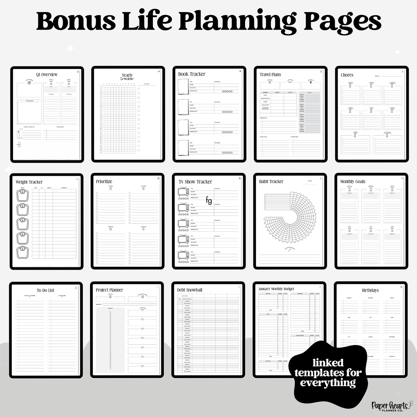 2026 Portrait Everything Planner