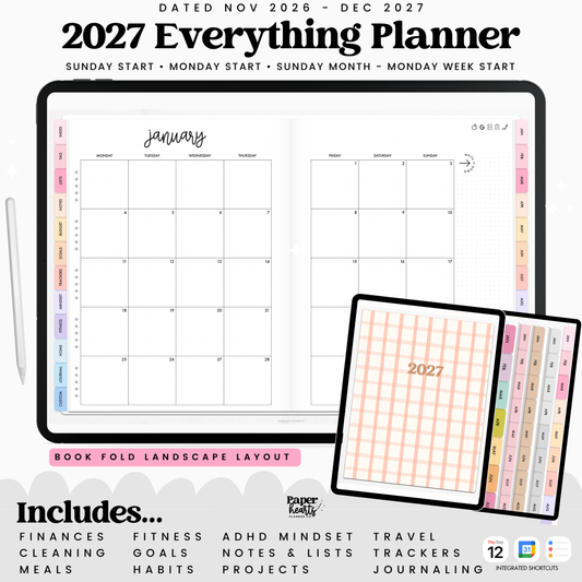 2027 Everything Planner Book Fold